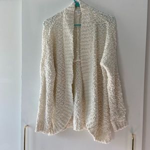 MOTHERHOOD MATERNITY:  Ivory Boucle-Knit Cardigan